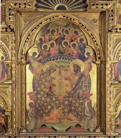 Coronation of the Virgin (detail) by Paolo Veneziano