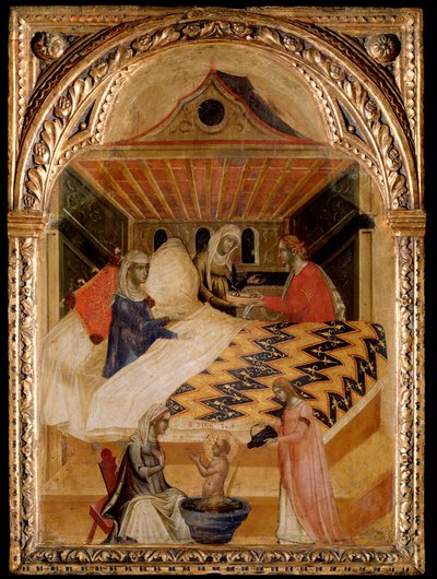 The Birth of Saint Nicholas of Myra by Paolo Veneziano
