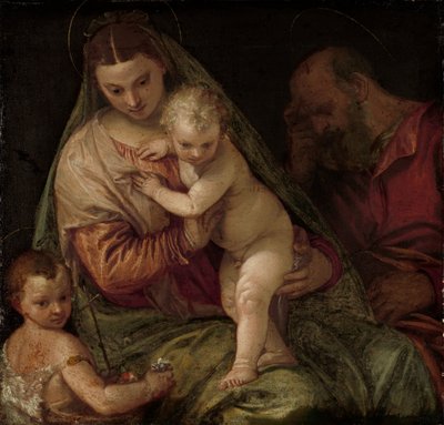 Holy Family with Young Saint John by Paolo Veronese (workshop of)