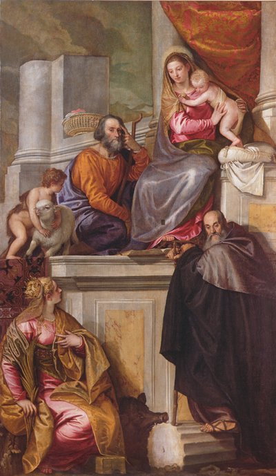 The Holy Family with St. John the Baptist, St. Anthony Abbot and St. Catherine by Paolo Veronese