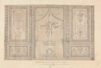 Statue of Cupid in a Wall Niche by Paolo Vincenzo Bonomini