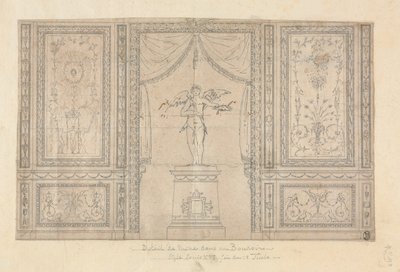Statue of Cupid in a Wall Niche by Paolo Vincenzo Bonomini