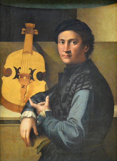 Portrait of a Viol Player by Paolo Zacchia the Elder