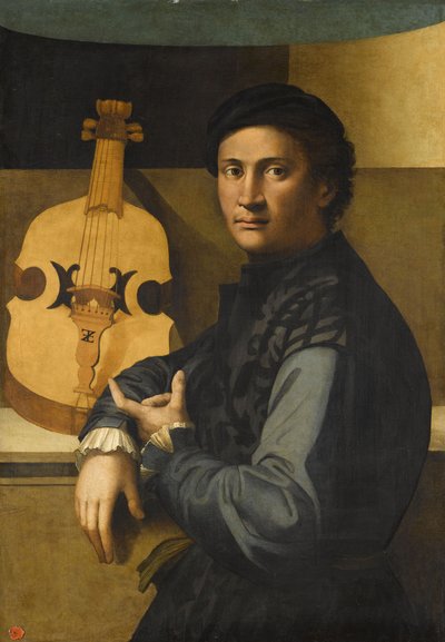 Portrait of a Viola Player by Paolo Zacchia the Elder