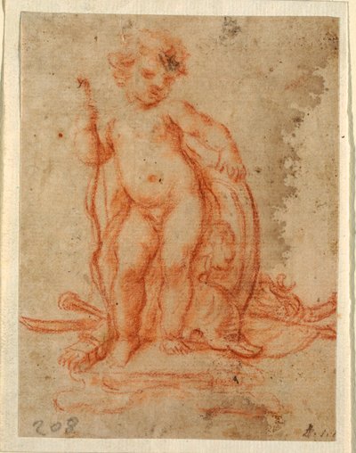 Design for Cupid and Trophy of Arms by Paolo de Mattheis