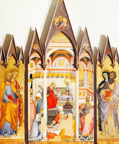 Altarpiece of Nativity of Virgin by Paolo di Giovanni Fei (circa 1345-circa 1411) by Paolo di Giovanni Fei