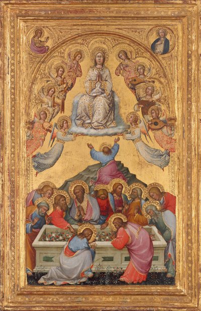 The Assumption of the Virgin with Busts of the Archangel Gabriel and the Virgin of the Annunciation by Paolo di Giovanni Fei