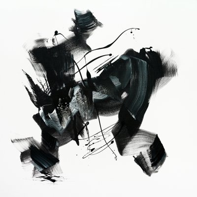 Dynamic Abstract Strokes by Paresh Nrshinga FRSA