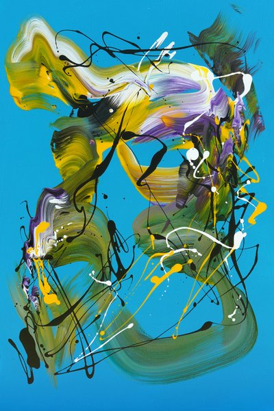 Vibrant Abstract Swirls by Paresh Nrshinga FRSA