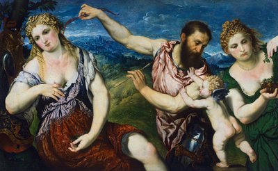 Allegory with Mars, Venus, Flora and Cupid by Paris Bordone