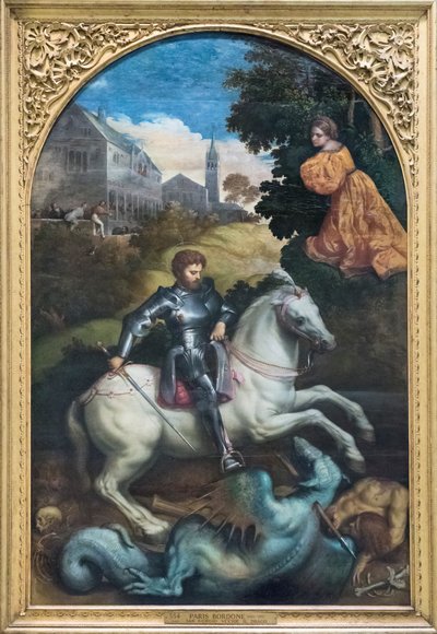 Saint George Killing the Dragon by Paris Bordone