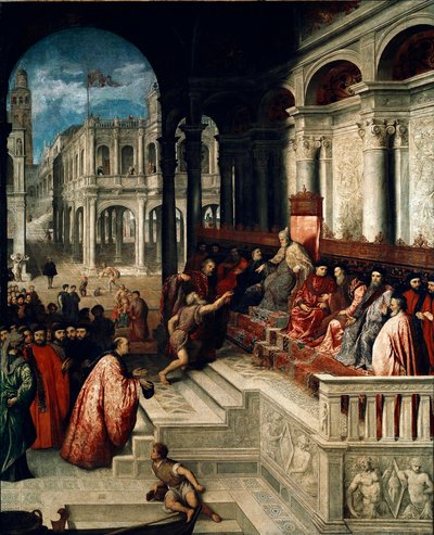 The Handing Over of the Doge Ring to Andrea Gritti by Paris Bordone