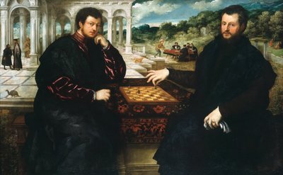 Two Chess Players, ca. 1545 by Paris Bordone