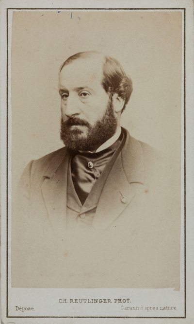 Portrait of Émile Augier 1820-1889 by Paris . Photo studio Reutlinger