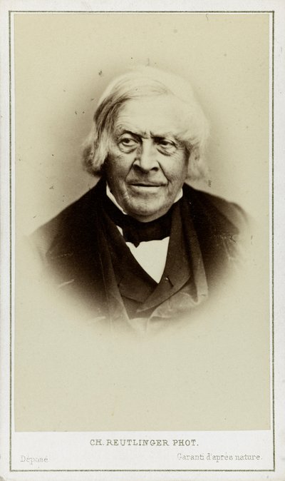 Portrait of Jules Michelet by Paris . Photo studio Reutlinger