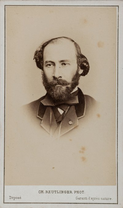 Portrait of Octave Feuillet 1821-1890 by Paris . Photo studio Reutlinger