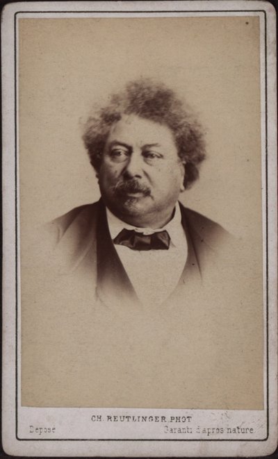 Portrait of Alexandre Dumas, 1802-1870, c. 1868 by Paris . Photo studio Reutlinger