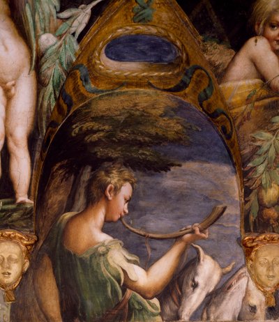 Figure of Hunter, from Myth of Diana and Actaeon by Parmigianino
