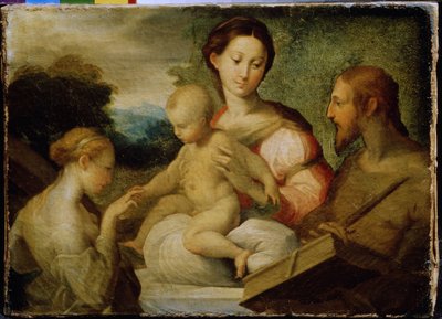 The Mystical Marriage of Saint Catherine by Parmigianino