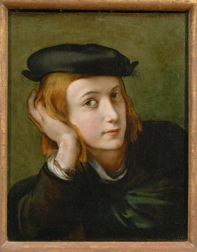 Portrait of a Young Man by Parmigianino (1503-40)