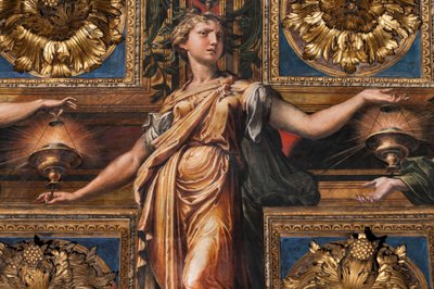 The Three Wise Virgins and Three Foolish Virgins (detail) by Parmigianino