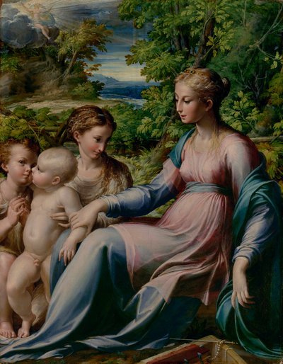 Virgin and Child with St. John the Baptist and Mary Magdalene by Parmigianino