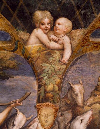 Wingless Angels, from Myth of Diana and Actaeon by Parmigianino