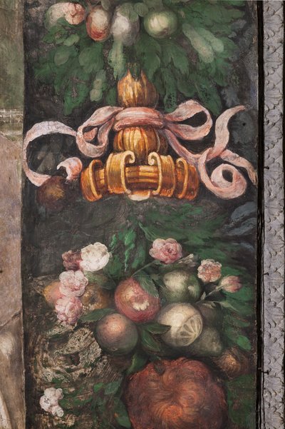 Decoration Detail with Flowers and Fruit by Parmigianino