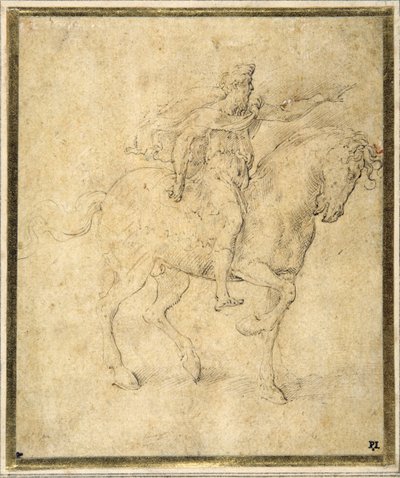 Equestrian figure by Parmigianino