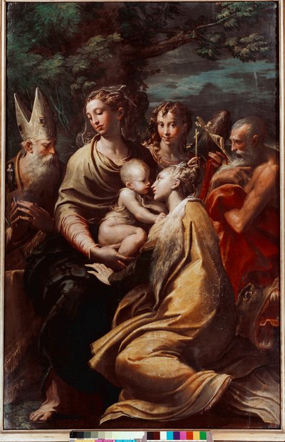 Madonna and Child, Saint Margarita, Saint Michael, Saint Jerome and Saint Petronio by Parmigianino