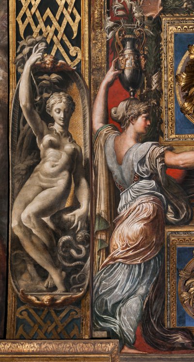 The Three Wise Virgins and Three Foolish Virgins (detail) by Parmigianino