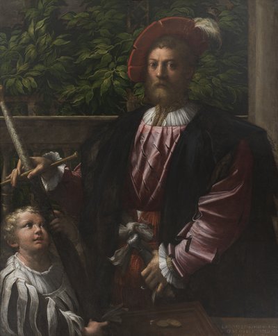Portrait of Lorenzo Cybo by Parmigianino