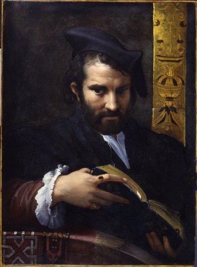 Portrait of a Man with a Book, c1524 by Parmigianino