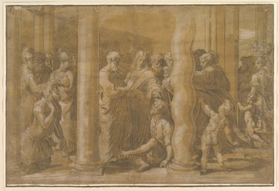 Saints Peter and John Healing the Sick, early 16th century by Parmigianino