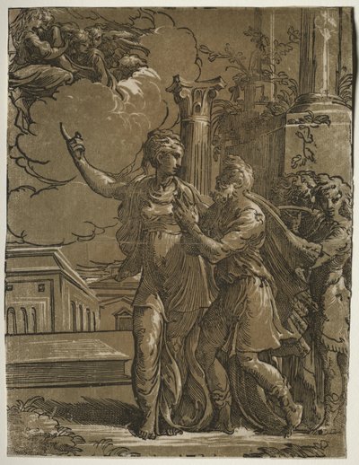 Tiburtine Sibyl and the Emperor Augustus by Parmigianino