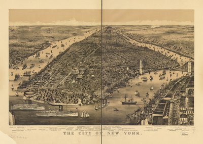 The City of New York by Parsons and Atwater; Currier and Ives