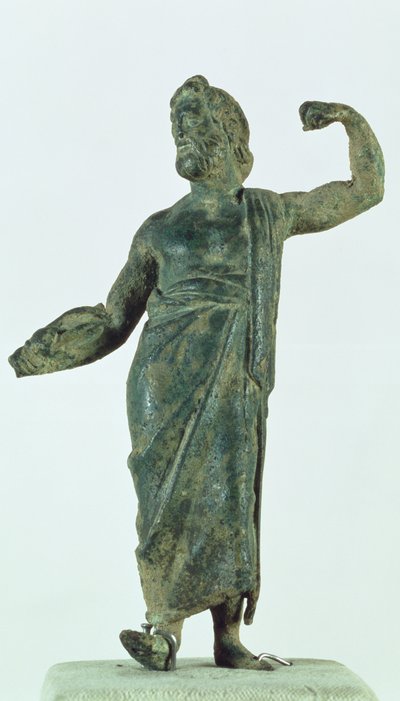 Shami figure, possibly Zeus or Poseidon, recovered from the ruined temple in the city of Nehavand, Iran by Parthian School