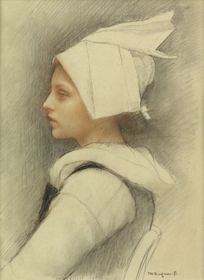 A Breton Girl by Pascal Adolphe Jean Dagnan Bouveret