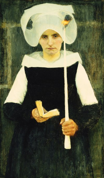 Breton at Pardon by Pascal Adolphe Jean Dagnan Bouveret