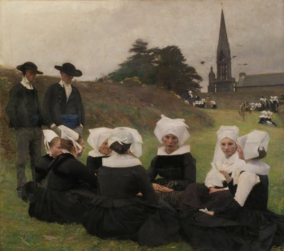 Les Bretonnes au Pardon by Pascal Adolphe Jean Dagnan Bouveret