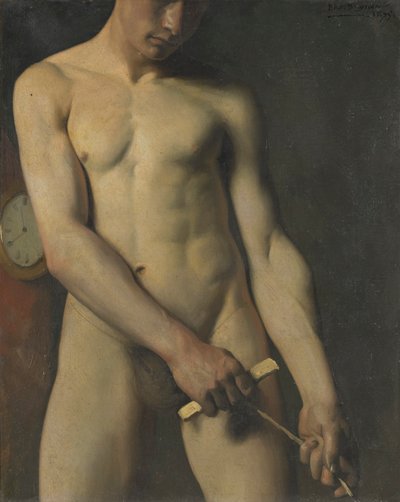 Nude Study of a Man by Pascal Adolphe Jean Dagnan Bouveret