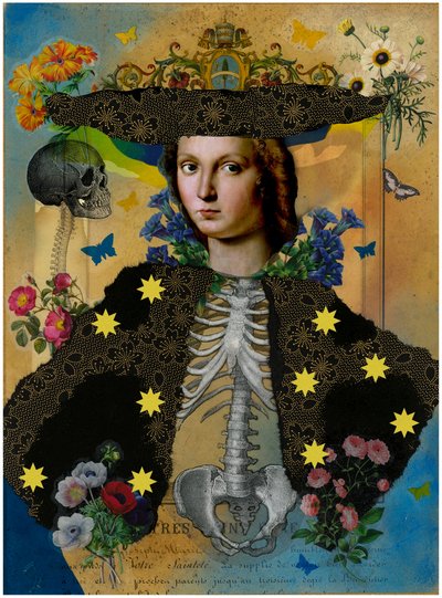 Crowned Skeleton Portrait by Pascal Bouchet-Spiegel