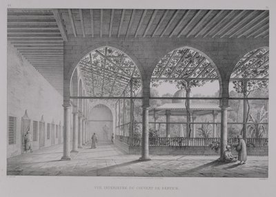 View of the Interior of the Dervish Convent, in Cairo, from 