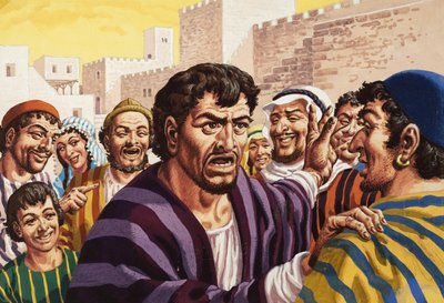 Biblical Scene by Pat (1907-95) Nicolle