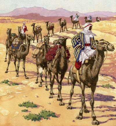 Biblical Scene by Pat (1907-95) Nicolle
