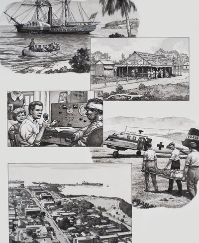 Darwin, Australia by Pat (1907-95) Nicolle