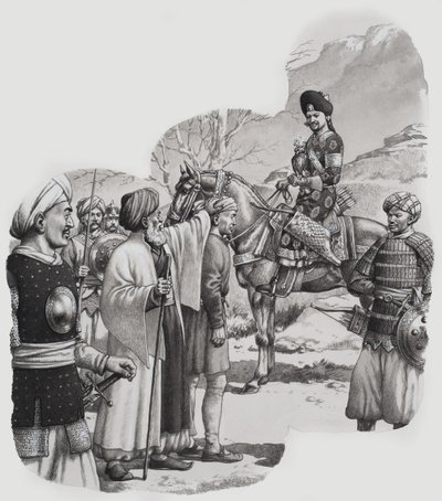 Janissaries by Pat (1907-95) Nicolle