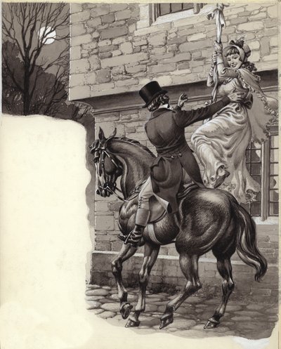 John Peel and Mary White Elope to Gretna Green by Pat (1907-95) Nicolle