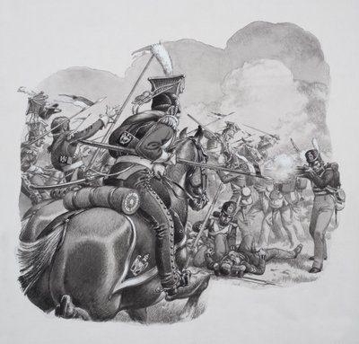Light Cavalry by Pat (1907-95) Nicolle