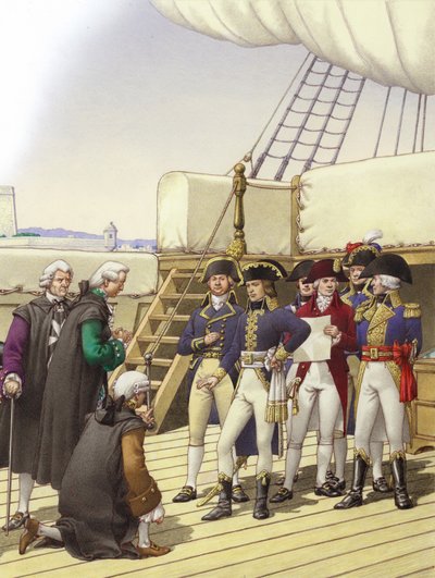 Napoleon Accepts the Surrender of Malta by Pat (1907-95) Nicolle